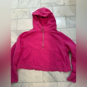 Lululemon Sonic Pick Scuba oversized half zip hoodie. EUC